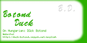 botond duck business card